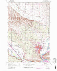 Selah 1958 topographic map preview