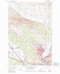 Selah 1958 topographic map preview