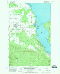 Sequim 1956 topographic map thumbnail