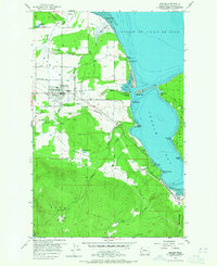 Sequim 1956 topographic map thumbnail