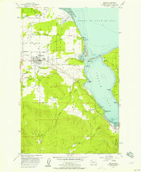 Sequim 1956 topographic map thumbnail