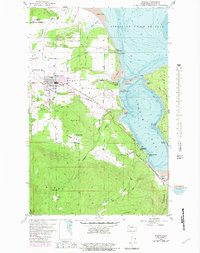 Sequim 1956 topographic map thumbnail