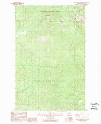 Seventeenmile Mountain 1989 topographic map thumbnail