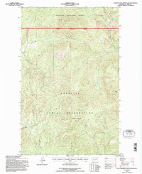 Seventeenmile Mountain 1992 topographic map thumbnail