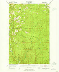 Seventeenmile Mtn. 1953 topographic map thumbnail
