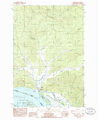 Shamokawa topographic map thumbnail