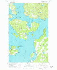 Shaw Island 1973 topographic map thumbnail