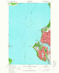 Shilshole Bay 1949 topographic map thumbnail