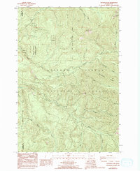 Siouxon Peak 1986 topographic map thumbnail
