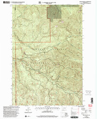 Siouxon Peak 1998 topographic map thumbnail