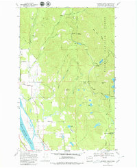 Skookum Creek 1968 topographic map thumbnail