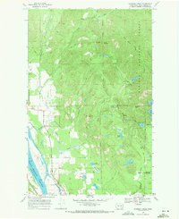 Skookum Creek 1968 topographic map thumbnail
