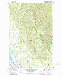 Skookum Creek 1968 topographic map thumbnail