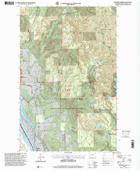 Skookum Creek 1996 topographic map thumbnail