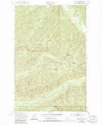 Slide Peak 1950 topographic map thumbnail
