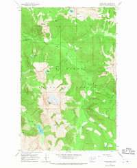 Sloan Peak 1966 topographic map thumbnail