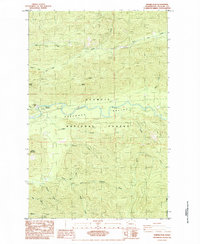 Snider Peak 1984 topographic map thumbnail
