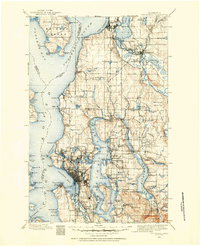 Snohomish 1895 topographic map thumbnail