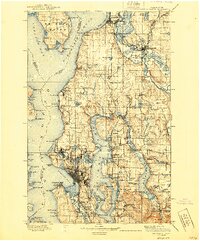 Snohomish 1897 topographic map thumbnail