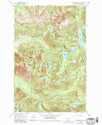 Snoqualmie Lake 1965 topographic map thumbnail