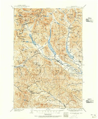 Snoqualmie Pass 1901 topographic map thumbnail