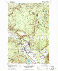 Snoqualmie 1953 topographic map thumbnail