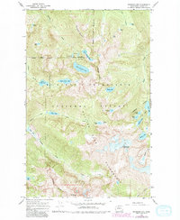 Snowking Mtn. 1966 topographic map thumbnail