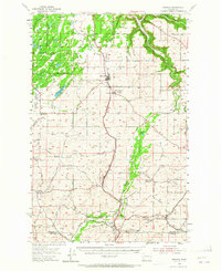 Spangle 1954 topographic map thumbnail