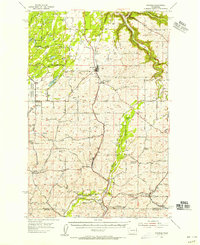Spangle 1954 topographic map thumbnail