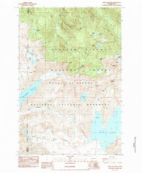 Spirit Lake West 1984 topographic map thumbnail