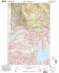 Spirit Lake West 1998 topographic map thumbnail