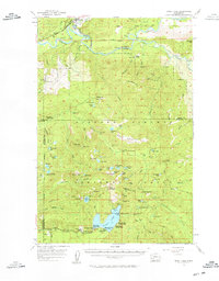 Spirit Lake 1957 topographic map thumbnail