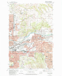 Spokane NE 1973 topographic map thumbnail