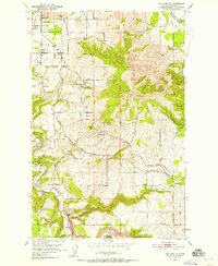 Spokane SE 1950 topographic map thumbnail