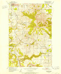Spokane SE 1950 topographic map thumbnail