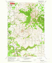 Spokane SE 1963 topographic map thumbnail