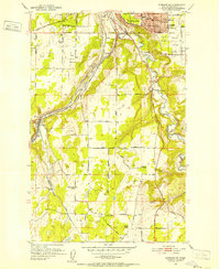 Spokane SW 1950 topographic map thumbnail