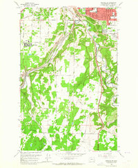 Spokane SW 1963 topographic map thumbnail