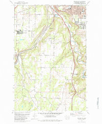 Spokane SW 1973 topographic map thumbnail