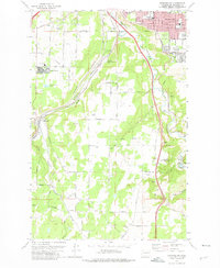 Spokane SW 1973 topographic map thumbnail