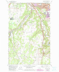 Spokane SW 1973 topographic map thumbnail