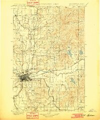 Spokane 1901 topographic map thumbnail