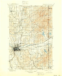 Spokane 1901 topographic map preview