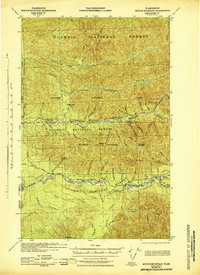 Spruce Mountain 1943 topographic map thumbnail