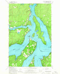 Squaxin Island 1959 topographic map thumbnail