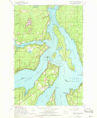 Squaxin Island 1959 topographic map thumbnail