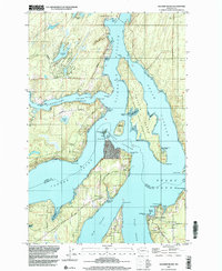 Squaxin Island 1997 topographic map thumbnail