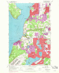 Steilacoom 1959 topographic map thumbnail