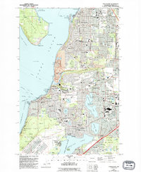 Steilacoom 1959 topographic map thumbnail