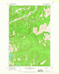 Stevens Pass 1965 topographic map thumbnail
